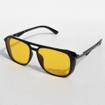 Yellow Vision Longkeeper Black Aluminium Frame Sunglassses